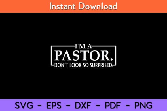 Pastor Cute Christian Funny Graphics for Crafts
