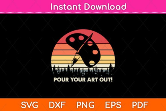 Pour Your Art Out Heart