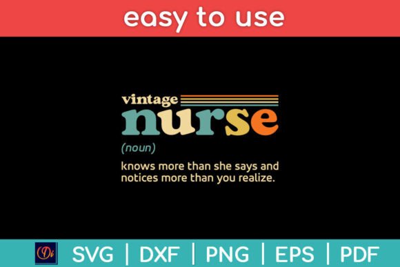 Vintage Nurse Noun Definition Knows More Graphics for Crafts